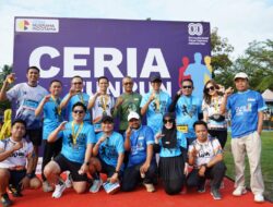 Ratusan Warga Meriahkan Ceria Fun Run HUT ke-80 RI
